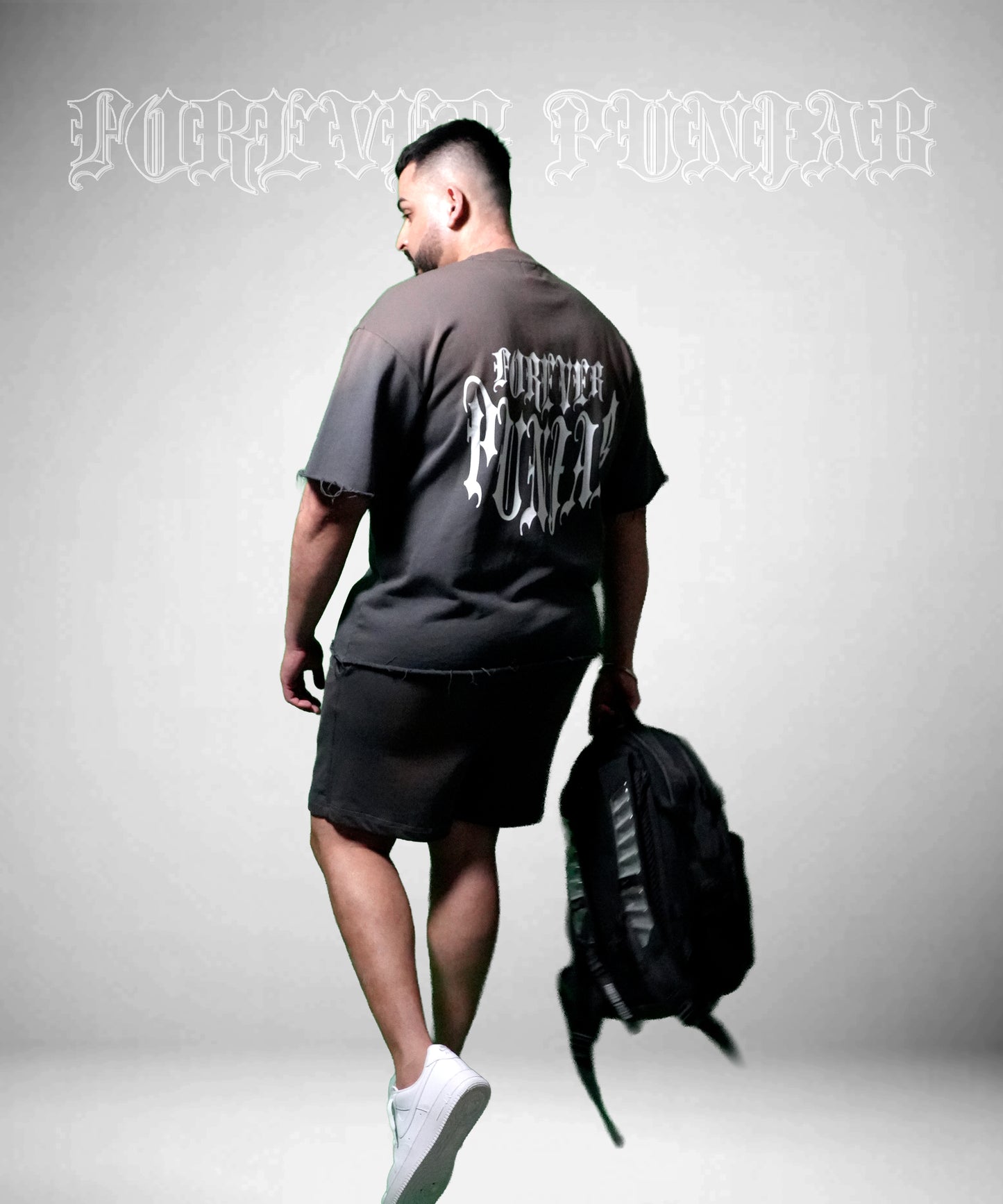 FOREVER PUNJAB “ESSENTIAL” TEE – FADED BLACK