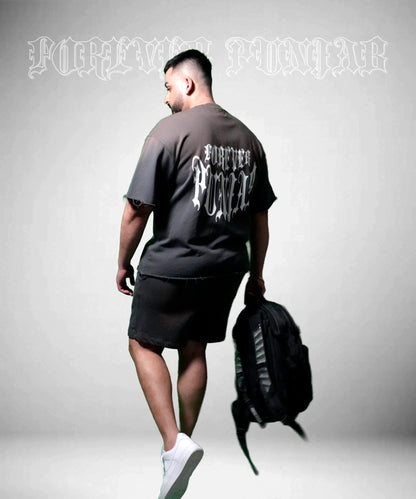 FOREVER PUNJAB “ESSENTIAL” TEE – FADED BLACK